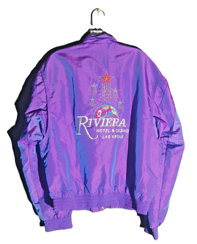 Riviera Hotel & Casino Las Vegas Purple Jacket Pre-Owned Size Large