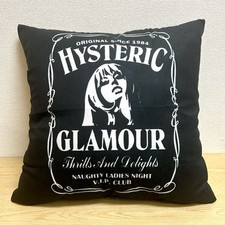 HYSTERIC GLAMOUR Whisky Hysteric Girl Cushion Cover 45x45cm Black New