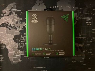 Razer Seiren Mini USB Compact Condenser Black Gaming Microphone. Brand New