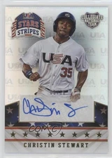 2015 Panini Stars and Stripes Longevity 3/10 Christin Stewart #21 Auto 2d9
