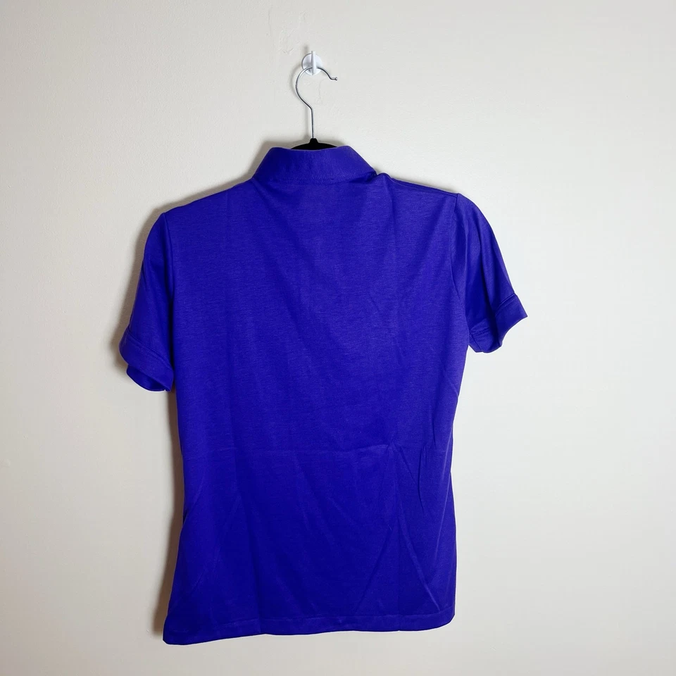 Augusta National Masters Polo 复古中号紫色棉混纺 — 第 3/4 张图片