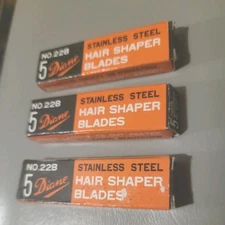 Vintage  DIANE - Hair Shaper - blades only/ 15 NOS Shaper Blades