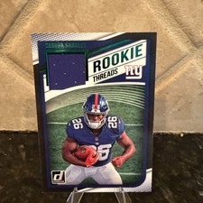 2018 Panini Donruss Saquon Barkley Rookie Threads Green  RC #6 Giants