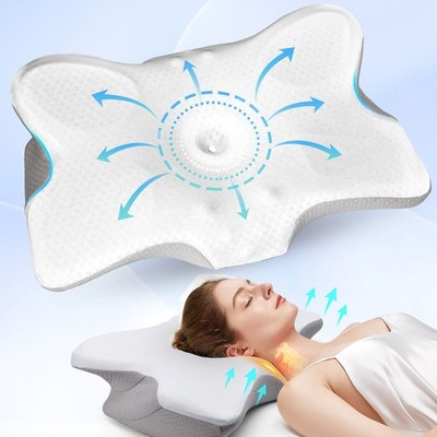 Cervical Pillow For Neck Pain Relief, Orthopedic Neck Support Pillow for Side