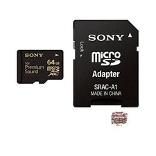 Sony microSDXC Card 64GB Class 10 Model Includes SD Card Adapter SR-64HXA