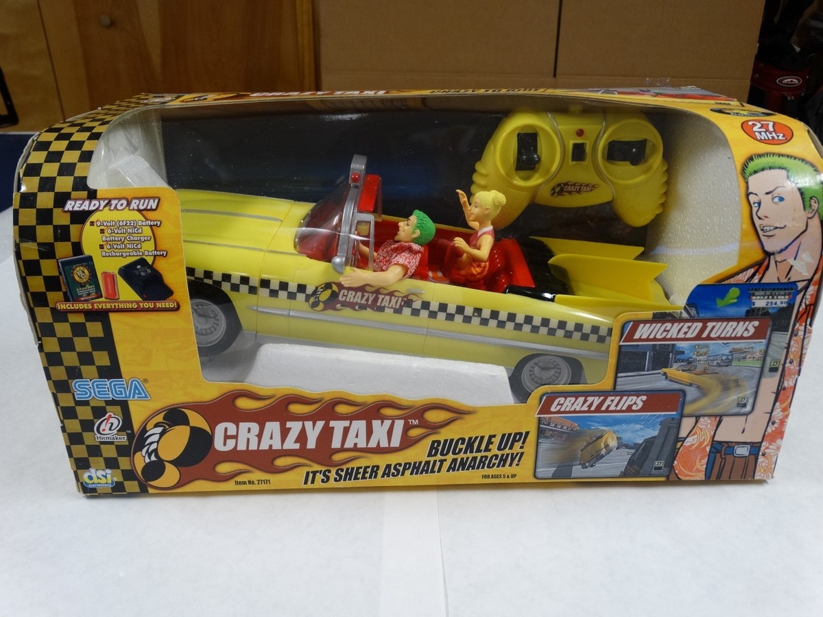 SEGA 2003 Crazy Taxi R/c Car 27171 Batteries Included Jmsr21 for