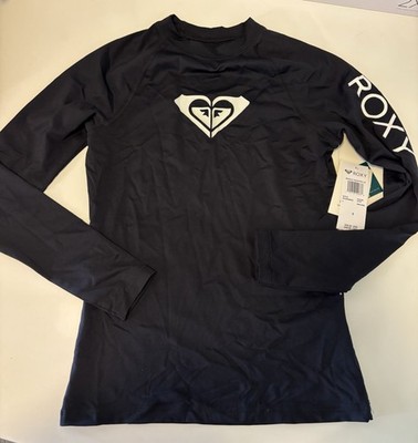 Roxy Whole Hearted Long Sleeve Black Size Small Teens  NWT Free Shipping