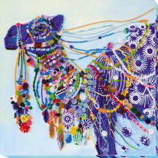 Bead Embroidery Kit on Natural Artist Canvas "Verbliud"