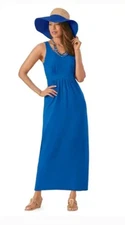 Size Medium Monroe and Main Blue Everyday Maxi Dress new