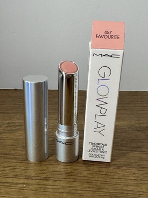 MAC Glowplay Tendertalk Lip Balm 457 Favourite Baby Pink Full Sz 0.11 oz New!