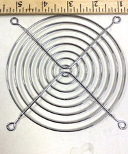 Lot of 10 4.125in Fan Finger Grill, 10 Pack Metal Grill Protector Guard, Chrome