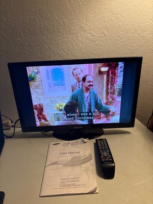 SAMSUNG 22'' 1080P LED TV UN22D5003BF RETRO GAMING TESTED OEM REMOTE MANUAL