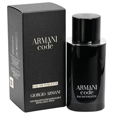 Armani Code (Refillable) by Giorgio Armani Cologne for Men EDT 2.5 oz New In Box