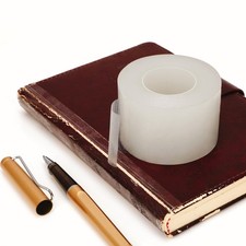 Clear Book Repair Tape 2 Inch X 98 FT Medium Thickness Acid-Free Stretchable Str