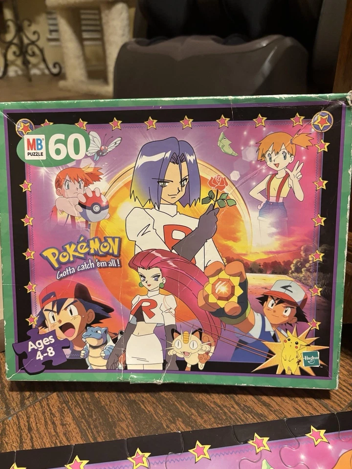 Винтажная головоломка Pokemon 60 штук Gotta Catch Em All - возраст 4-8 КОРОБКА ПОВРЕЖДЕНА - Изображение 2 из 2