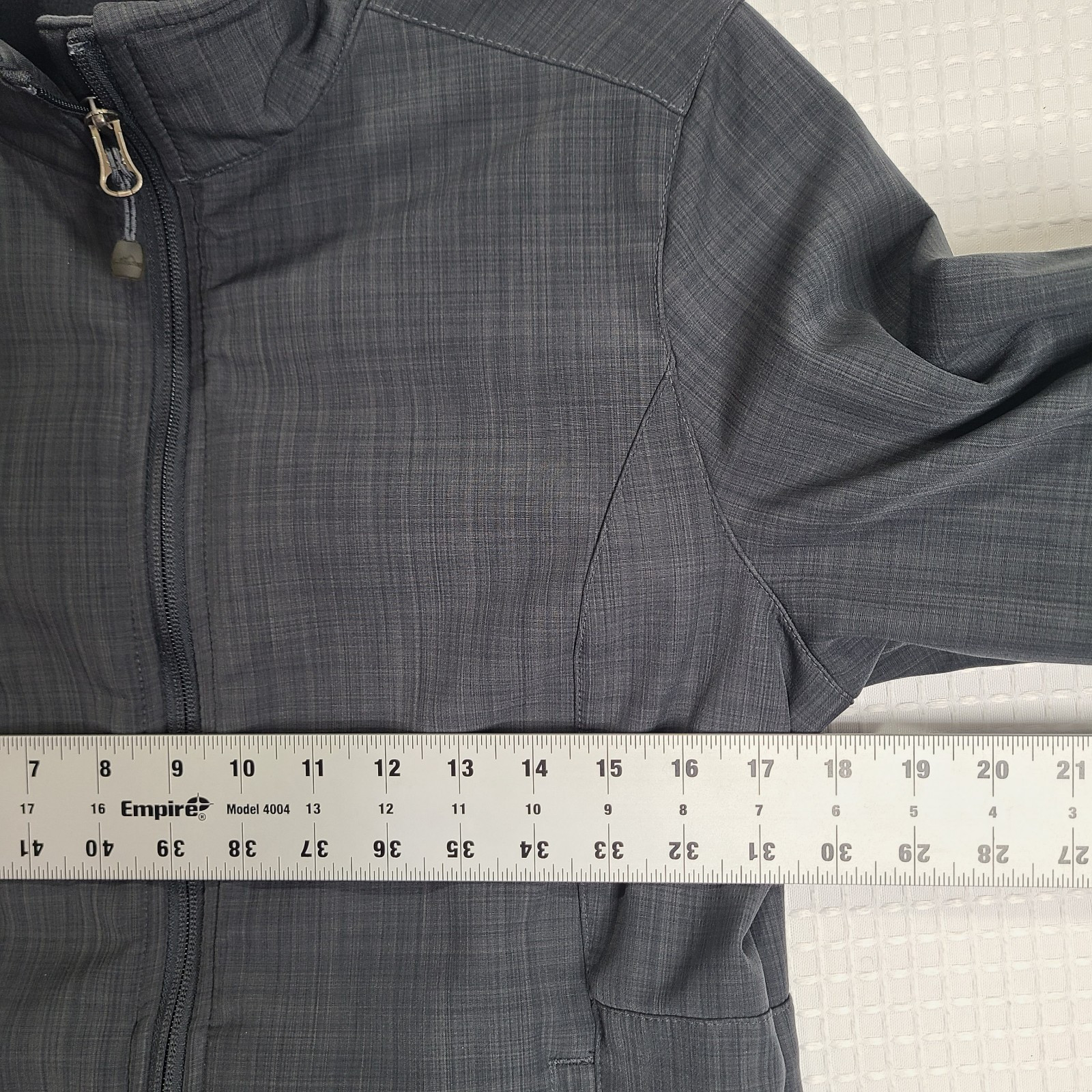 Eddie Bauer Gray Softshell Jacket Fitted Long Sle… - image 6