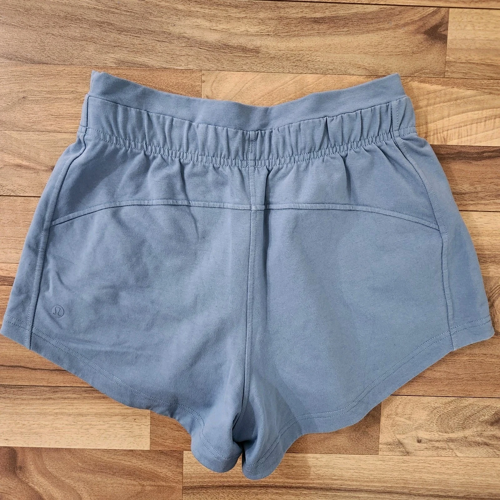 Lululemon Inner Glow High-Rise Shorts Stretch French Terry Utility Blue Size 6