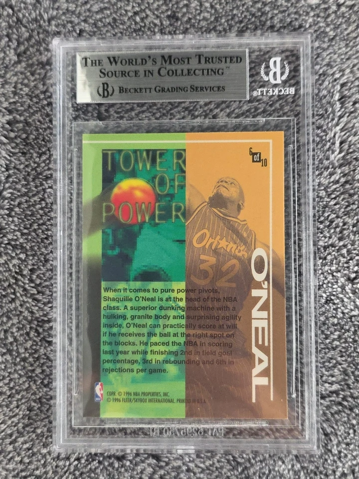 1995-96 Fleer Tower of Power No6 Шакил О'Нил - Изображение 2 из 2