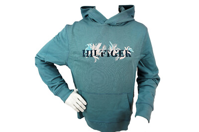 Tommy Hilfiger Herren Hoodie PALM FLORAL EMBRO, Angebot, ehemalige UVP 139,95Eur