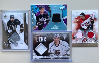 4 Drew Doughty Los Angeles Kings Jersey cards! Team Canada Jersey /25