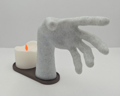 Talk to me hand - 3d printed prop display.