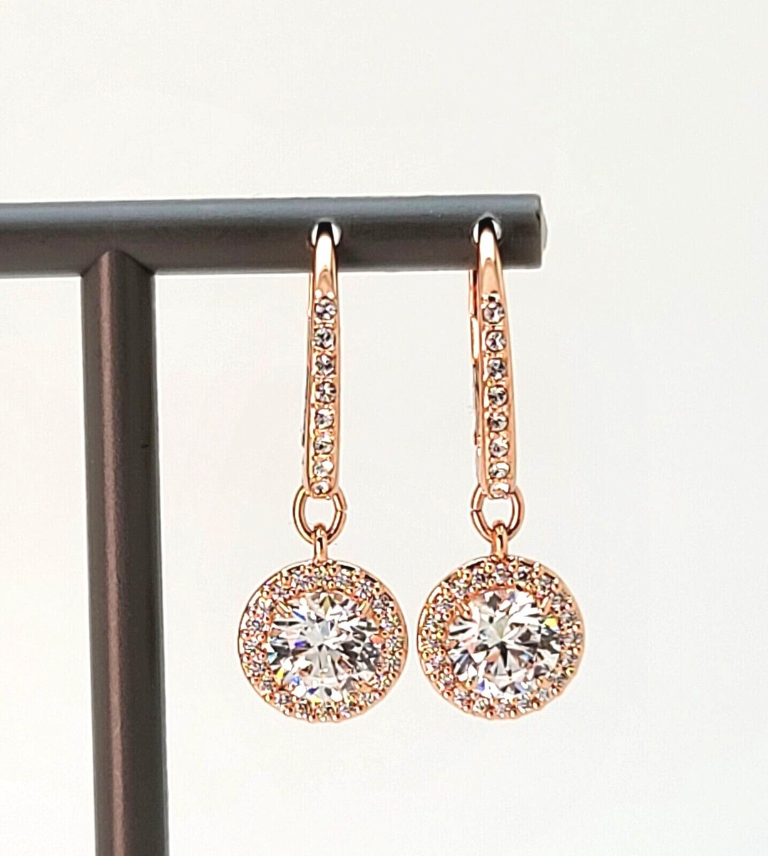 100% Authentic SWAROVSKI Rose Gold Crystal Pave Constella Drop