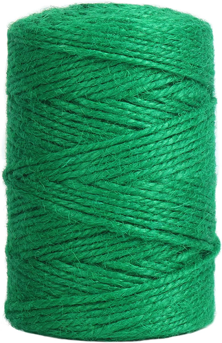 Vivifying Garden Twine 328 Feet 3mm Green Plant Ties Strong Jute Twine Stri... - Picture 2 of 9