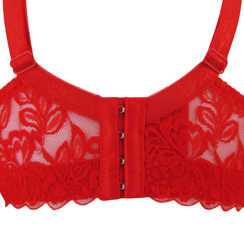 Womens Sexy Underwire Push Up Bra Ultra-Thin Lace Underwear