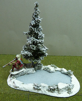 JG Miniatures Diorama Zubehör Winter Teich,S41, Pond in Winter, 1/30, 1/32, 1/35