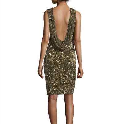 gold cowl back dress Shona Joy La Lune One Shoulder Cowl Back Maxi Dress in Tan