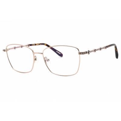 Chopard Women's Eyeglasses Shiny Mink Metal Rectangular Shape Frame VCHG65S 0A32
