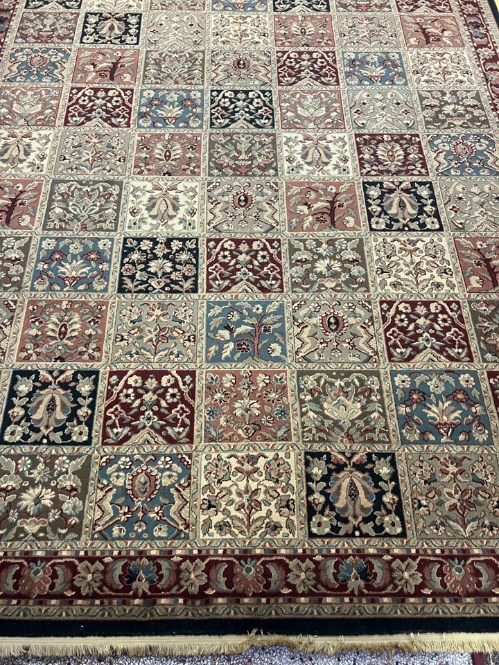 9'2" x 13' Belgian Bakh tiari Design Oriental Rug - Full Pile - 100% Wool - Image 4 of 4