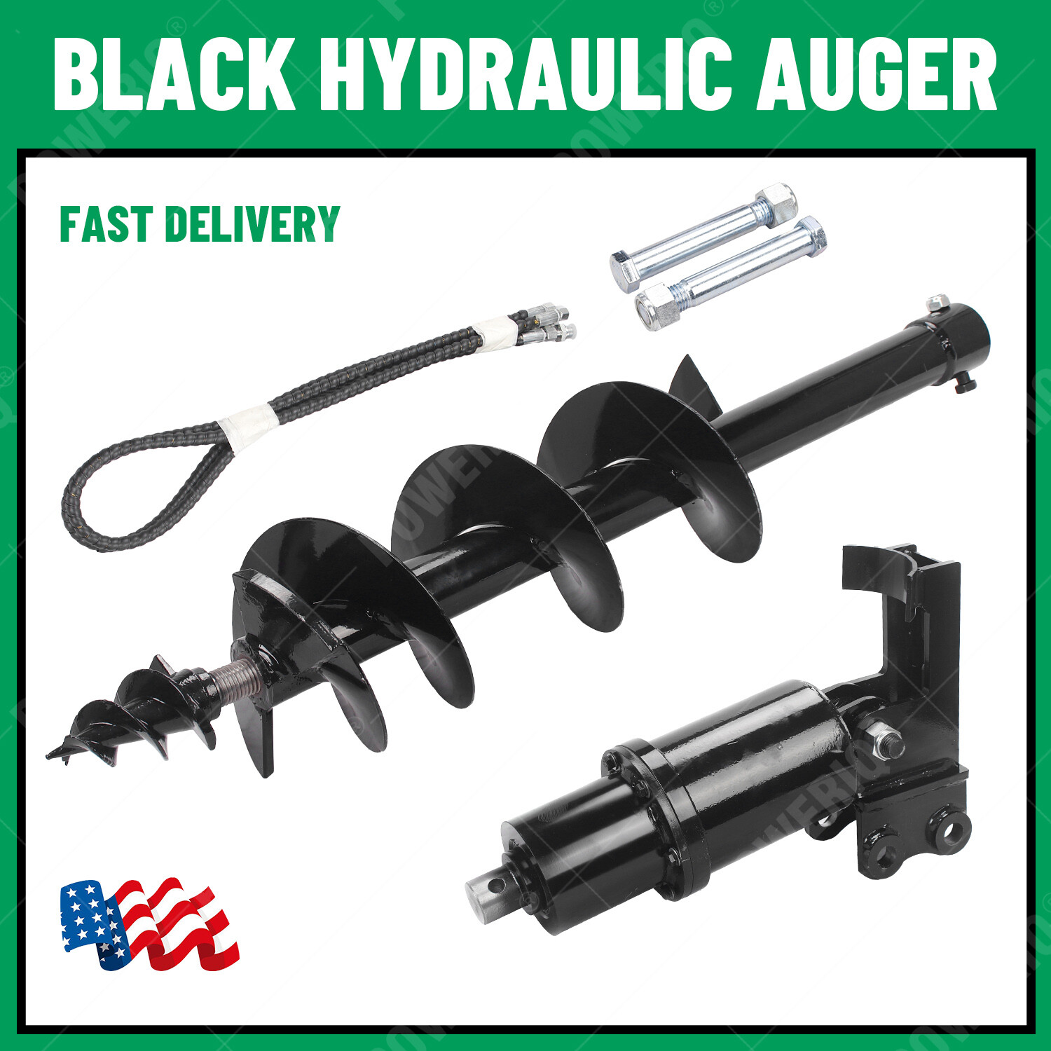 Hydraulic Auger Attachment Mini Excavator Machine Post Hole Digger PPAP