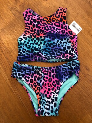 NEXT Girls Bright Animal Print Tankini Swim Suit Set BNWT years  UK