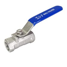 1/4" Ball Valve 1PC NPT Standard Port Stainless Steel 304 for Water Oil and Gas