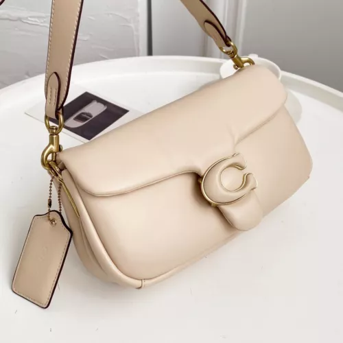 COACH C0772 Pillow Tabby Shoulder Bag Crossbody 26 Women Ivory Leather Outlet