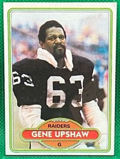 1980 Topps 449 Gene Upshaw Oakland Los Angeles Raiders 