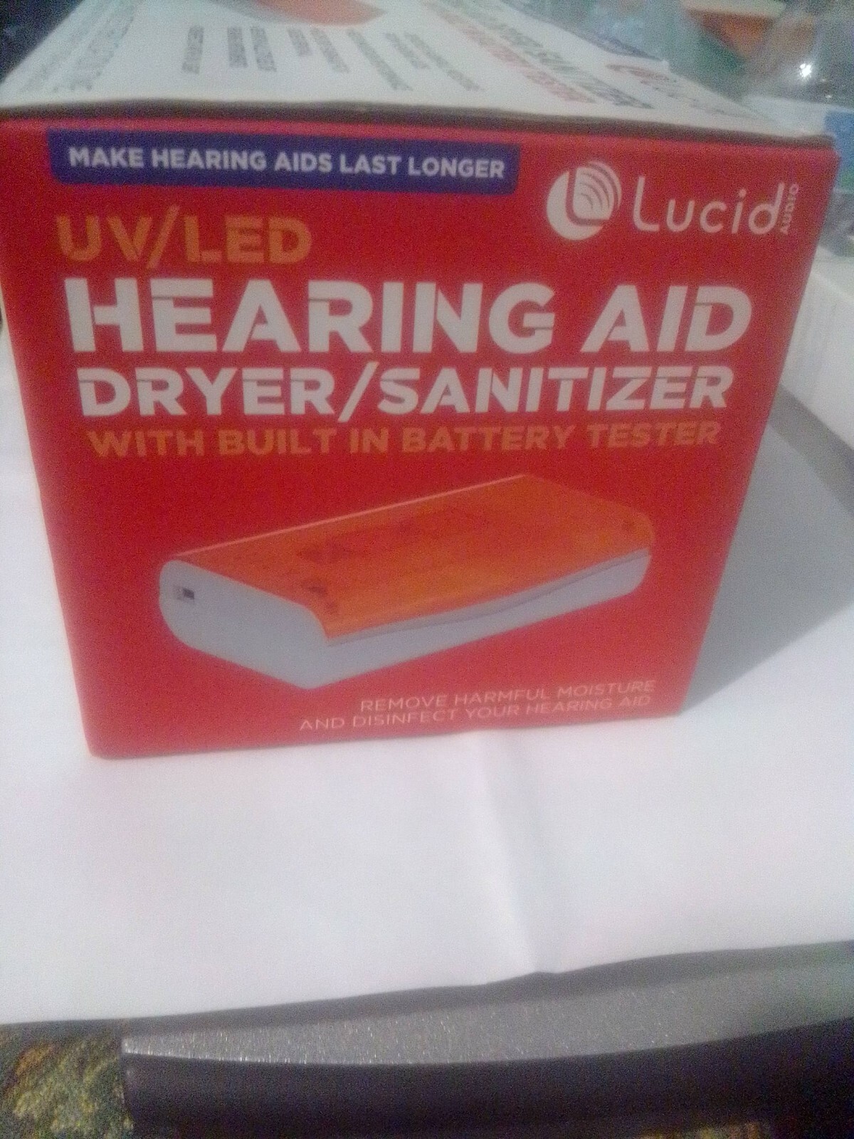 Lucid Audio UV/LED Hearing Aid Dryer/Sanitizer New inbox. Make hearing