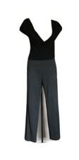  550 Donna Karan collection black label wool stretch spandex unlined pant 6 M