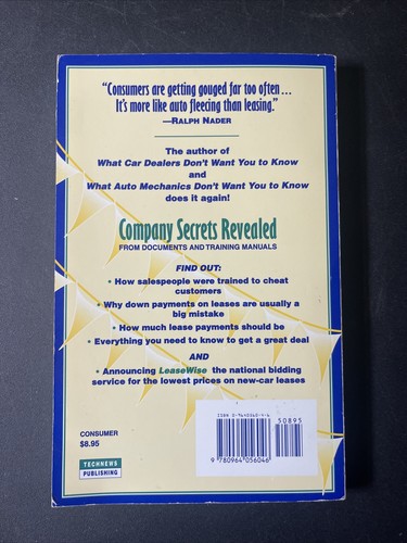 Leasing Lessons for Smart Shoppers Book Eskeldson Car Shopping How To Scams 1997 - 第 2/7 張圖片
