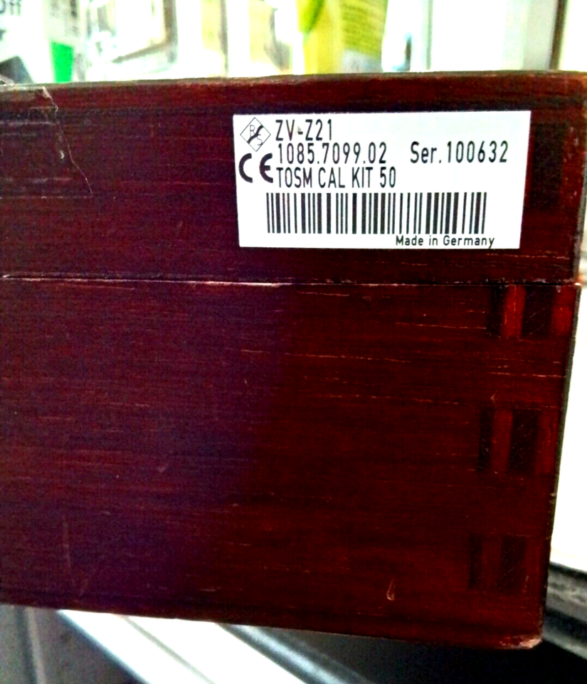 Rohde & Schwarz ZVZ21 TOSM Calibratio kit N 50 Ohms 18 GHz calib 09