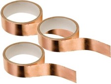 20mm x 2.2m Copper Slug Tape -Adhesive Copper Slug Snail Barrier Tape  Pact of 3