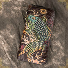 Women GENUINE LEATHER Handmade Embossed Clutch Bag Purse Ladies Vintage Wallet