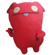 Vtg Uglydolls Plush Uppy Pretty Ugly Pink Red Plush Doll 15"