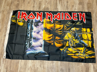 IRON MAIDEN ''Piece Of Mind'' Fabric  3' x 5'  FLAG Banner  NEW SEALED  US SELLER