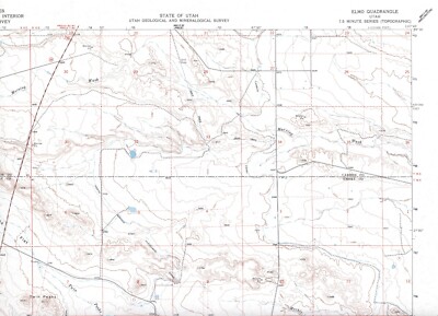 Elmo Quadrangle Utah 1978 USGS Topo Map 7.5 Minute Topographic