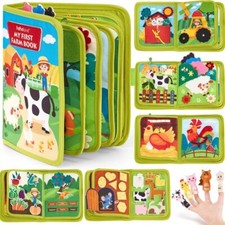 Quiet Book 3D Filz Busy Board Lernen Montessori Spielzeug Pädagogische Stoffbuch