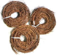 DIY Crafts Natural Grapevine Twig Garland Wreaths Decor 15-Feet （3-Pack&