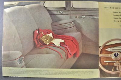 1940 Hudson Brochure Folder 8 Super-6 Convertible Coupe Sedan Nice