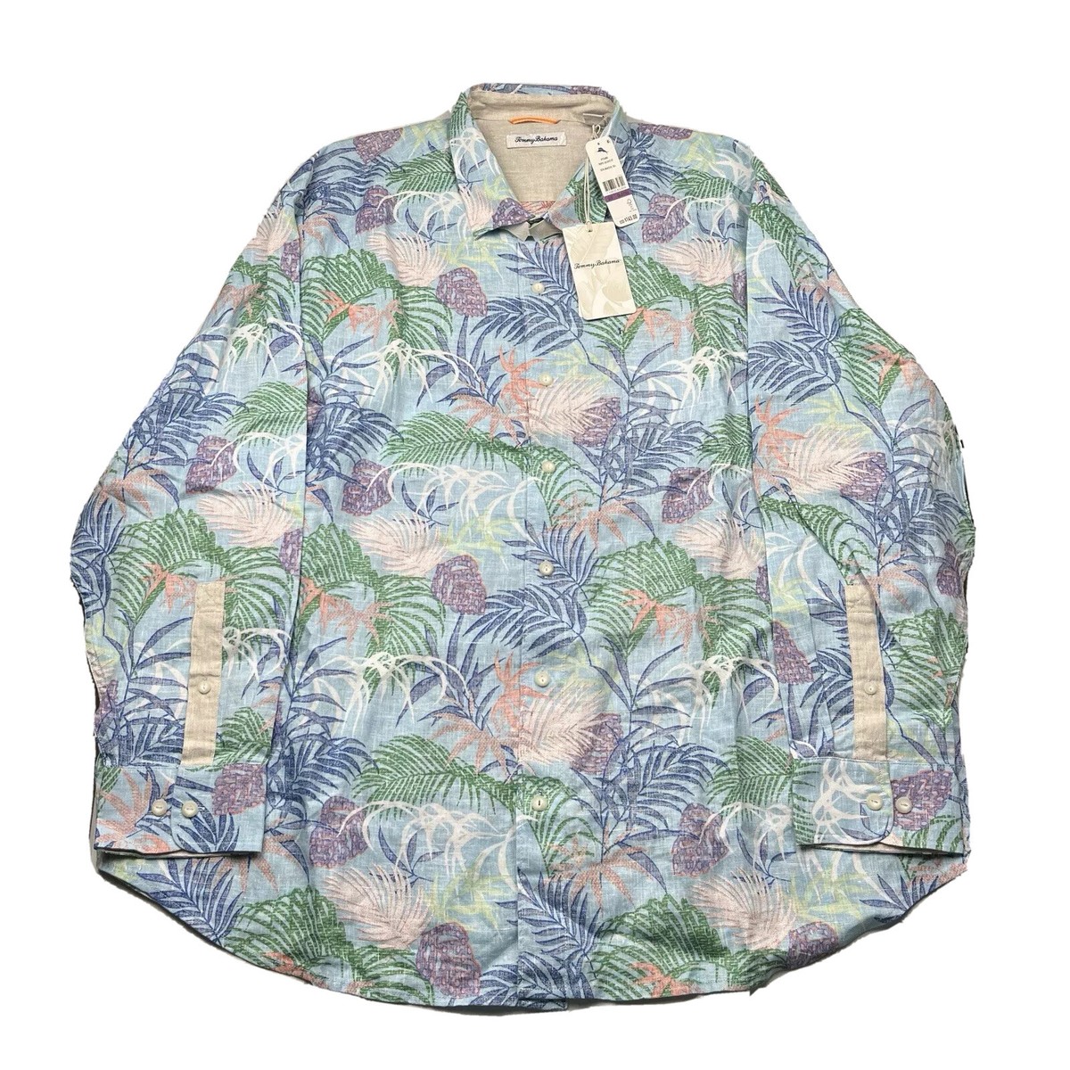 Tommy Bahama Tropical Caliente Button Up Shirt Mens XXLB Linen